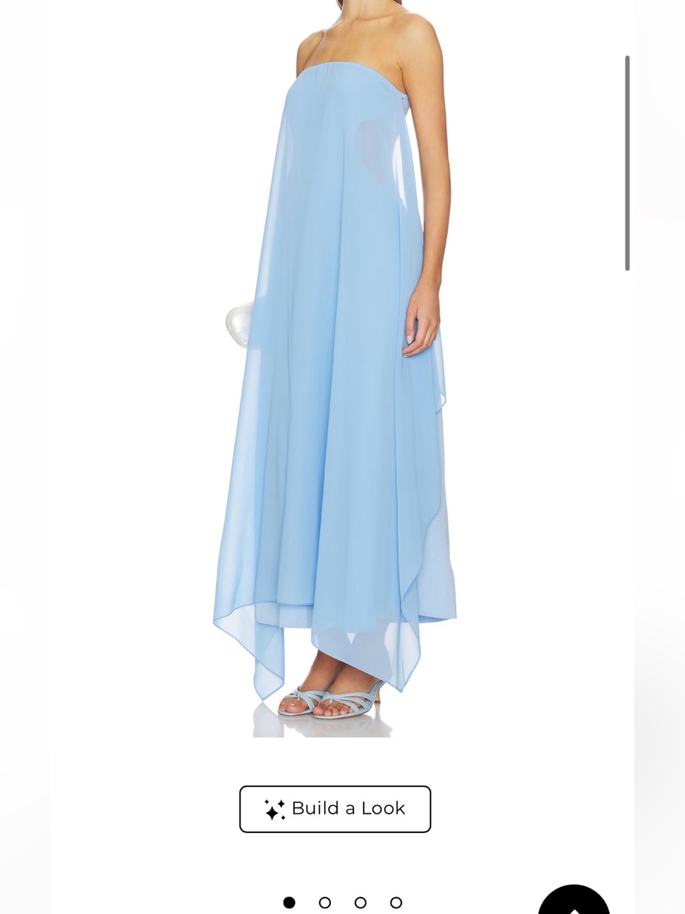 NWT SOLID AND STRIPED BLUE MAXI DRESS